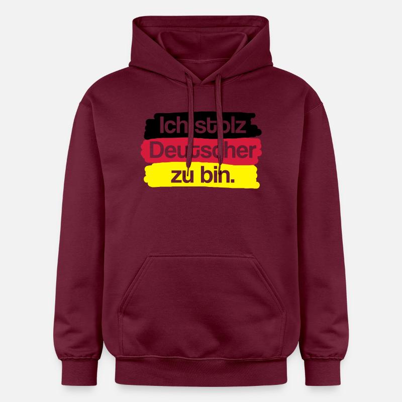 Ich stolz Deutscher zu bin. - Gildan Unisex Softstyle® Midweight Hoodie - Maroon