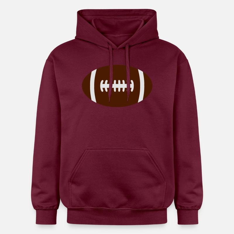 Ballon de Rugby - Sweat à capuche Softstyle® Gildan Unisexe - maroon