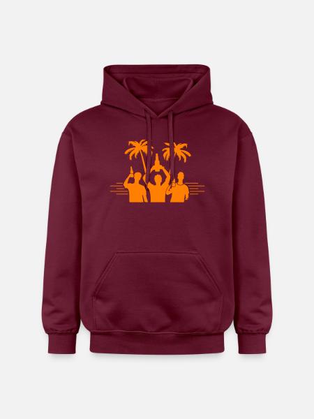 Party Beach Vacation - Gildan Unisex Softstyle® Midweight Hoodie - maroon