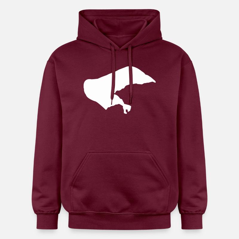 Île de Borkum - Sweat à capuche Softstyle® Gildan Unisexe - maroon