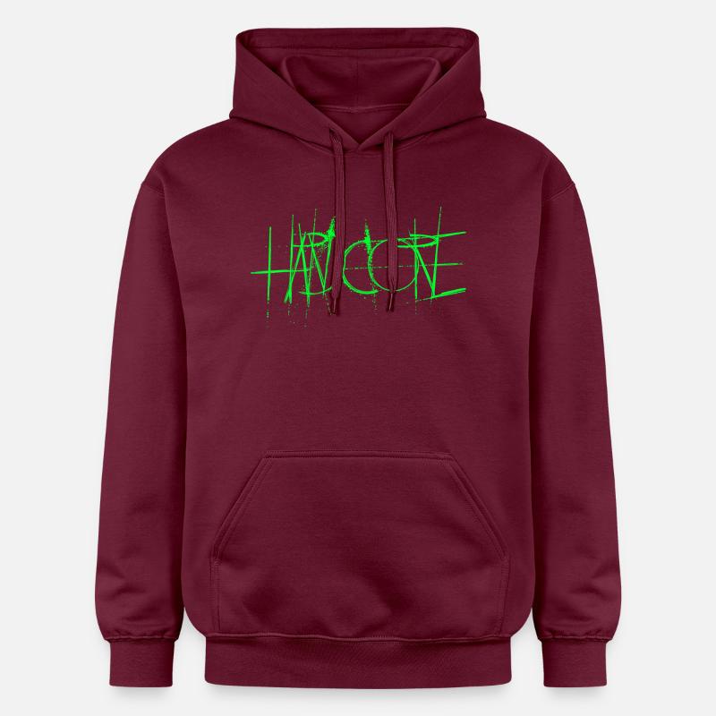 Hardcore - Sweat à capuche Softstyle® Gildan Unisexe - maroon