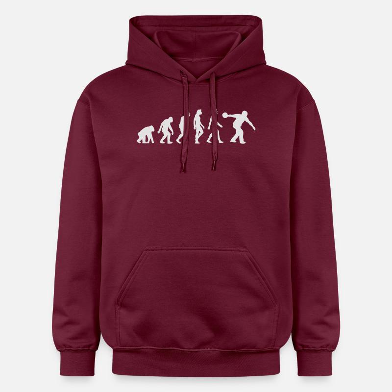 L'évolution des bowling - Sweat à capuche Softstyle® Gildan Unisexe - maroon