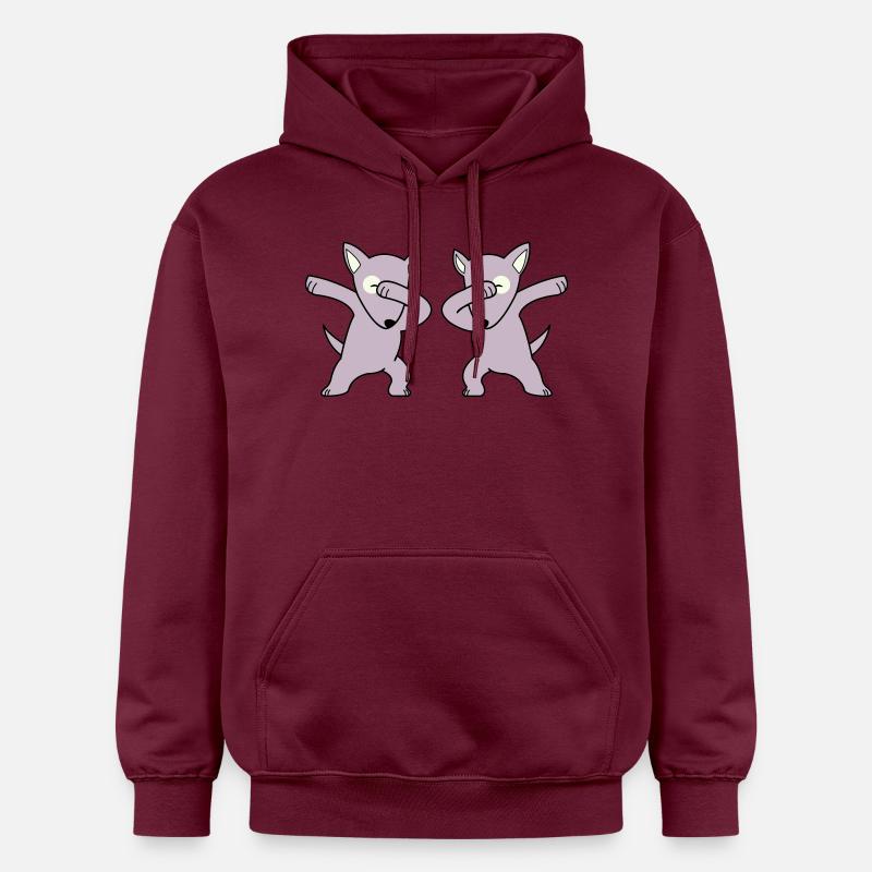 dabbing pour chien - Sweat à capuche Softstyle® Gildan Unisexe - maroon