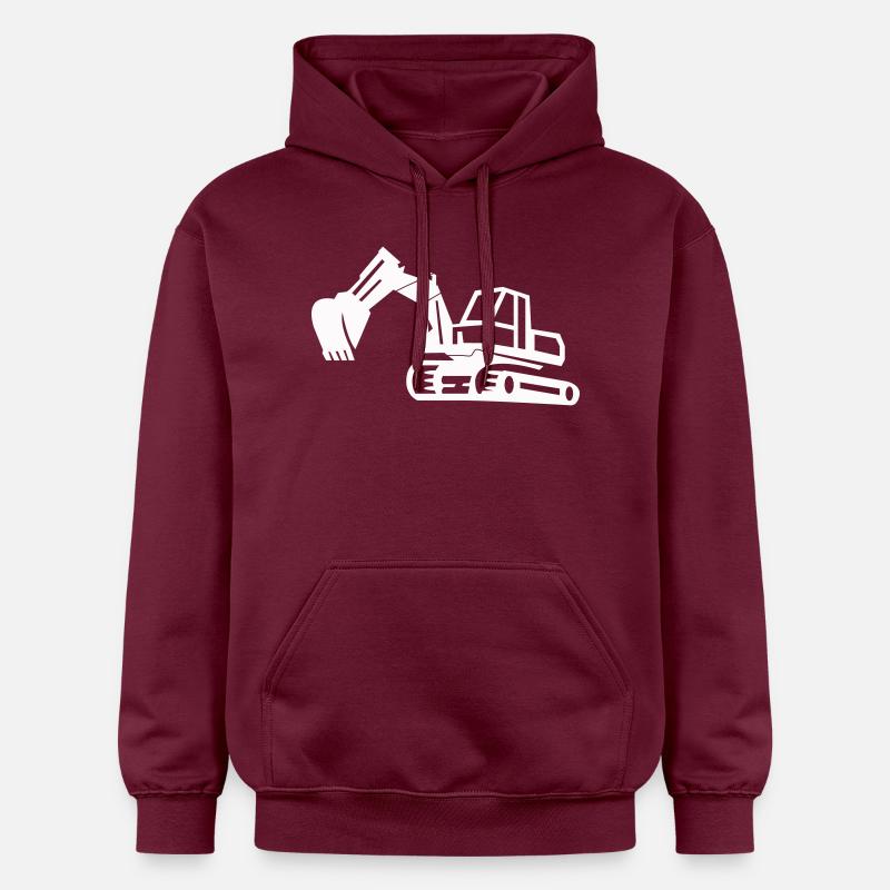 excavatrice - Sweat à capuche Softstyle® Gildan Unisexe - maroon