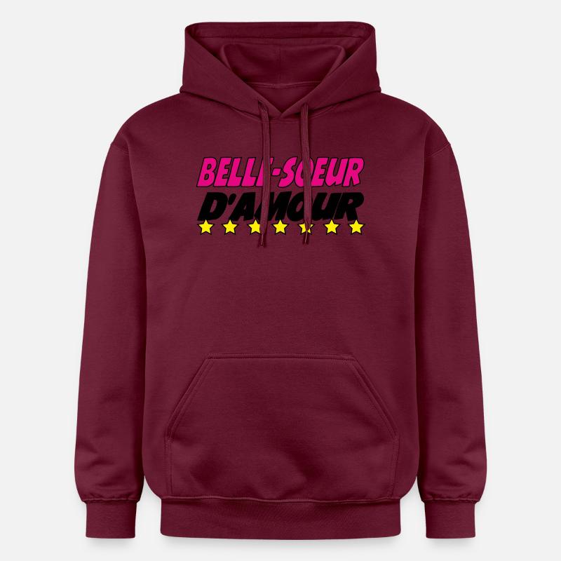 Belle Soeur d'amour - Sweat à capuche Softstyle® Gildan Unisexe - maroon