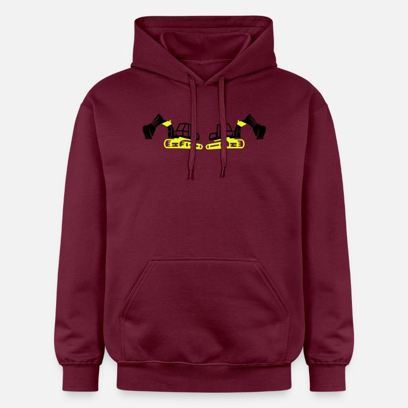 Excavatrice 2 - Sweat à capuche Softstyle® Gildan Unisexe - maroon