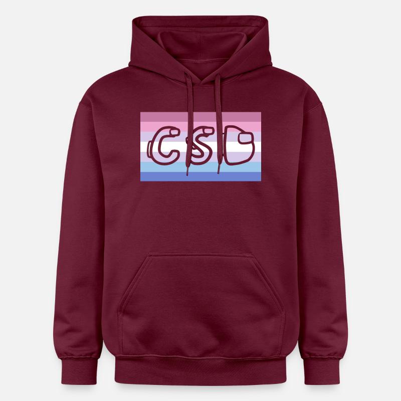 Fierté bigenre CSD - Sweat à capuche Softstyle® Gildan Unisexe - maroon