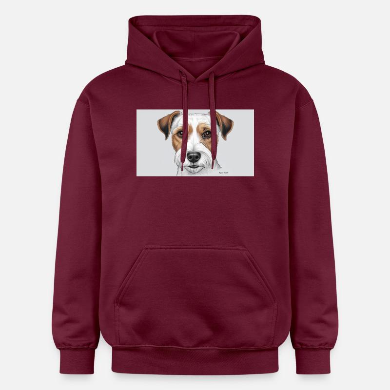 Parson Russel Terrier - Sweat à capuche Softstyle® Gildan Unisexe - maroon