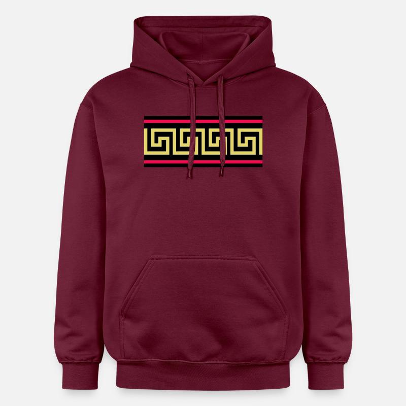 Clef Grèque - Sweat à capuche Softstyle® Gildan Unisexe - maroon