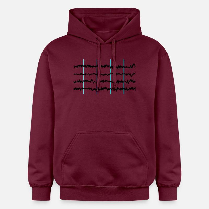 brainwaves - Gildan Unisex Softstyle® Midweight Hoodie - Maroon