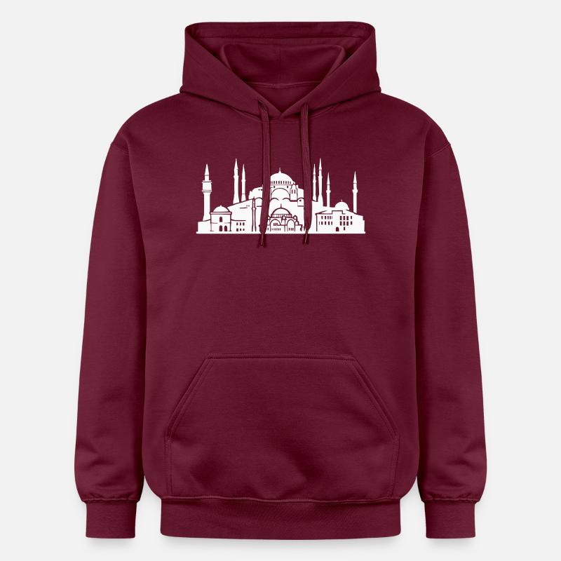 Horizon d’Istanbul - Sweat à capuche Softstyle® Gildan Unisexe - maroon