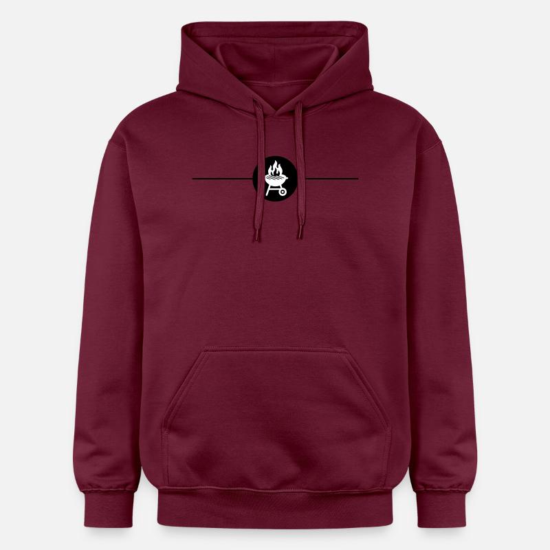 Grill Symbol Grilling Line - Gildan Unisex Softstyle® Midweight Hoodie - maroon