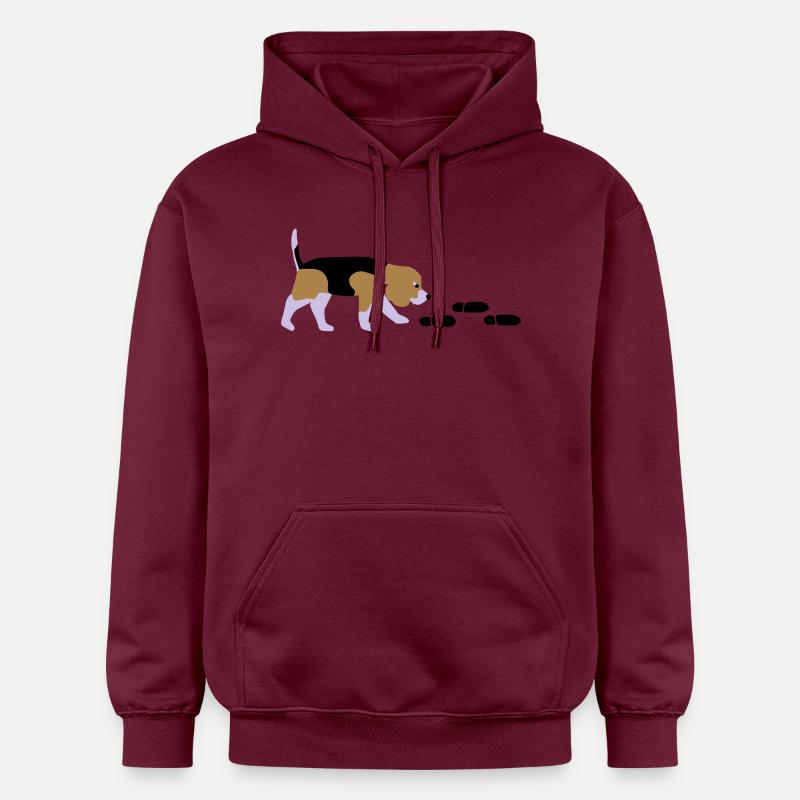 Beagle Mantrailer - Sweat à capuche Softstyle® Gildan Unisexe - maroon