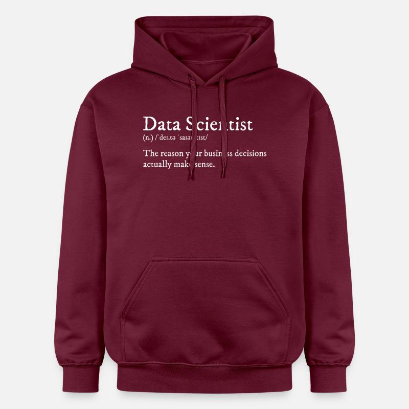 Conception Data Scientist - Sweat à capuche Softstyle® Gildan Unisexe - maroon