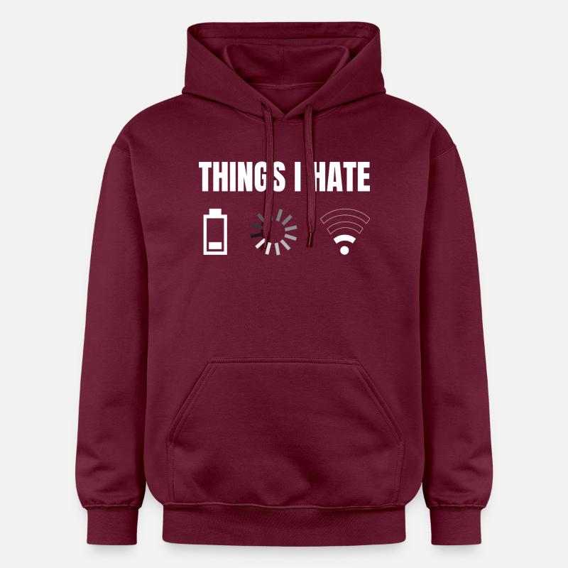 things i hate connection power loading - Gildan Unisex Softstyle® Midweight Hoodie - maroon