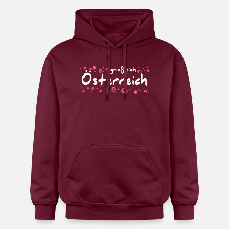 Autriche - Sweat à capuche Softstyle® Gildan Unisexe - maroon