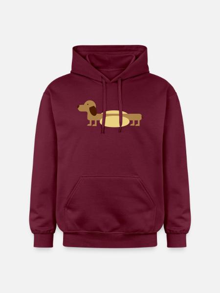Hot-Dog - Gildan Unisex Softstyle® Midweight Hoodie - Maroon