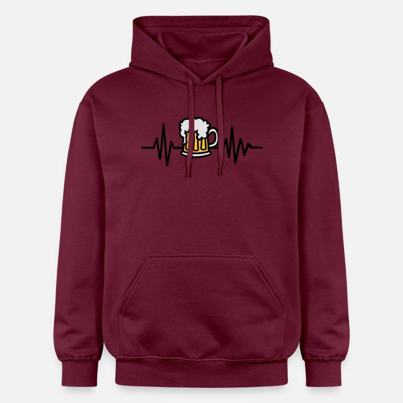 Bier - Gildan Unisex Softstyle® Midweight Hoodie - Maroon