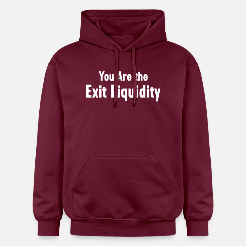 Sie sind das Exit-Liquiditäts-Krypto-Meme - Gildan Unisex Softstyle® Midweight Hoodie - Maroon