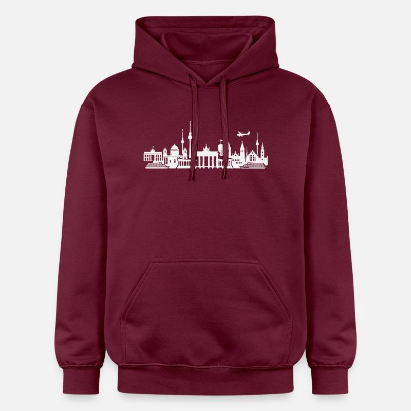 Horizon de Berlin - Sweat à capuche Softstyle® Gildan Unisexe - maroon
