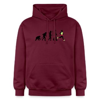 evolution_laufer_102012_a_3c - Gildan Unisex Softstyle® Midweight Hoodie - Maroon - Vorne - Liana (172cm) & Jaron (178cm)
