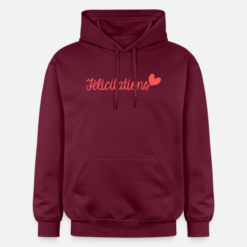 FELICITATIONS. BRAVO. NAISSANCE. ANNIVERSAIRE. BAC - Sweat à capuche Softstyle® Gildan Unisexe - maroon