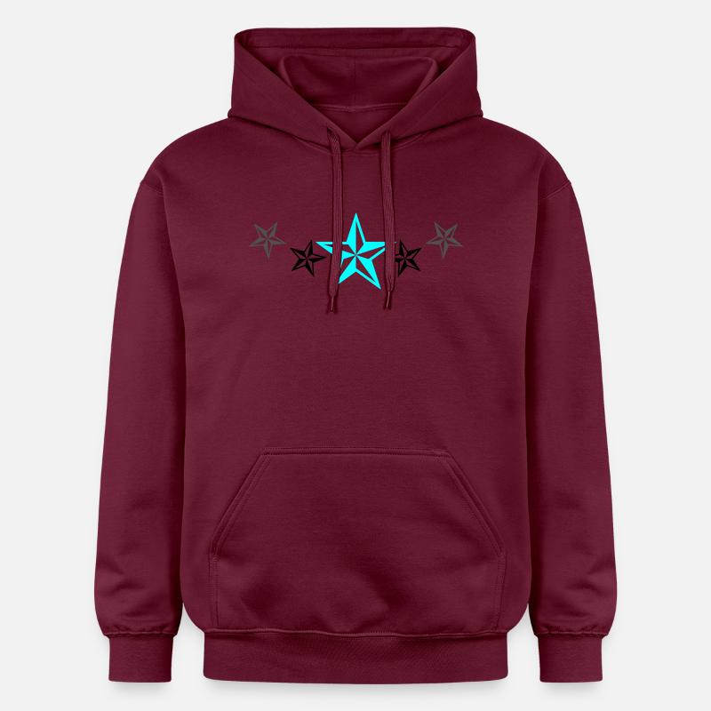 Conception d’étoiles - Sweat à capuche Softstyle® Gildan Unisexe - maroon