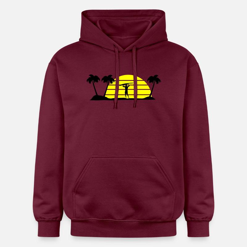 surf - Sweat à capuche Softstyle® Gildan Unisexe - maroon