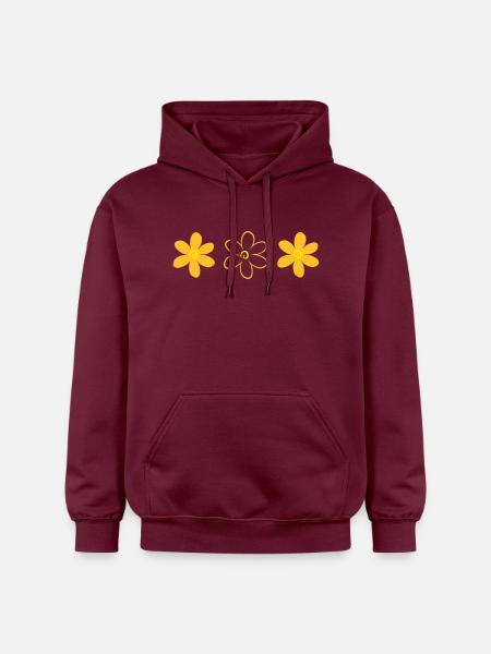 flower - Gildan Unisex Softstyle® Midweight Hoodie - maroon