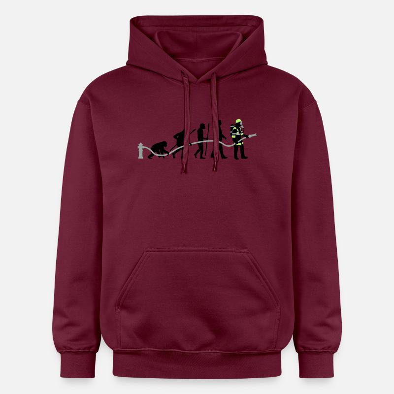 evolution_feuerwehrmann_032015_a_3c - Gildan Unisex Softstyle® Midweight Hoodie - Maroon