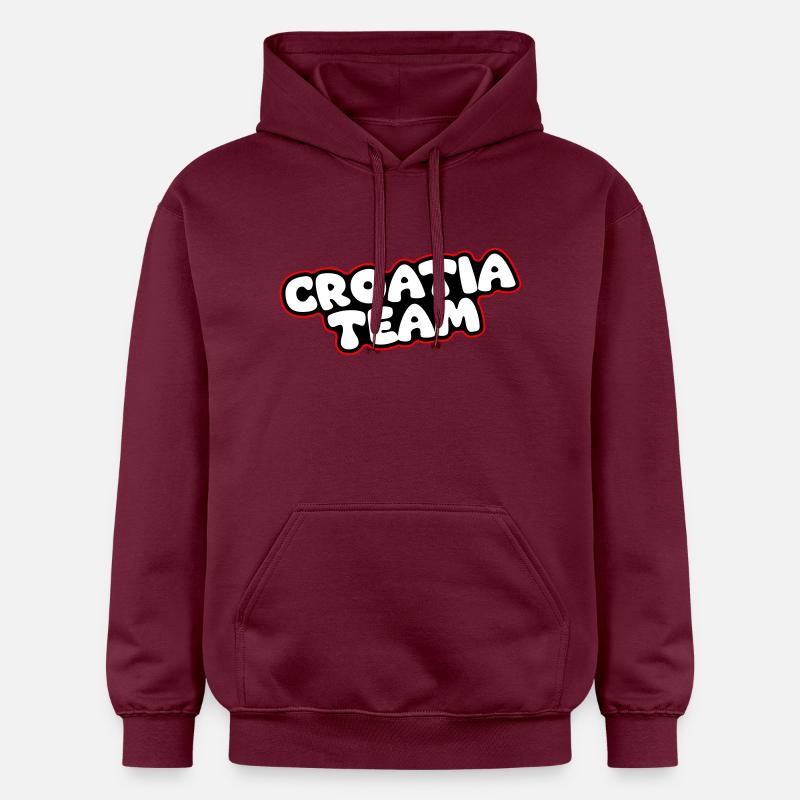 Équipe Croatie - Sweat à capuche Softstyle® Gildan Unisexe - maroon