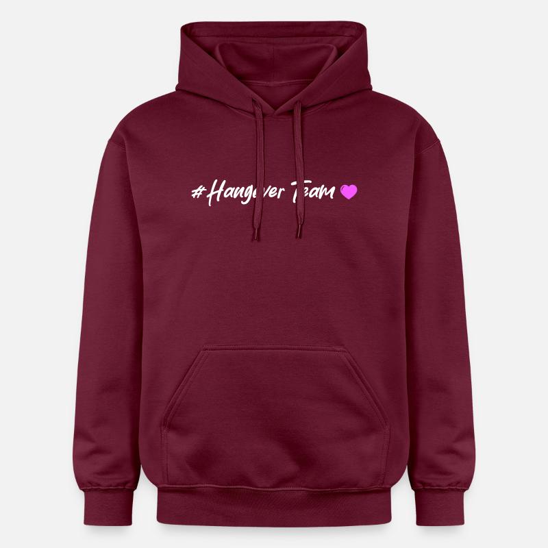 Gueule de bois Cœur d’équipe - Sweat à capuche Softstyle® Gildan Unisexe - maroon