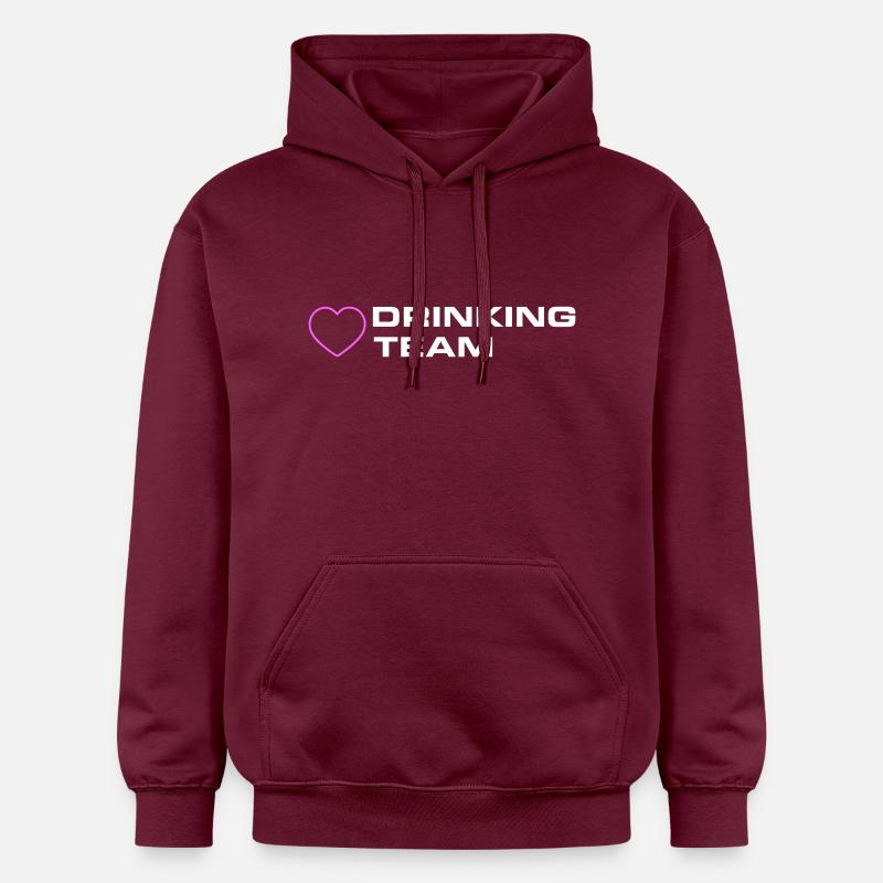 Boire du cœur d’équipe - Sweat à capuche Softstyle® Gildan Unisexe - maroon