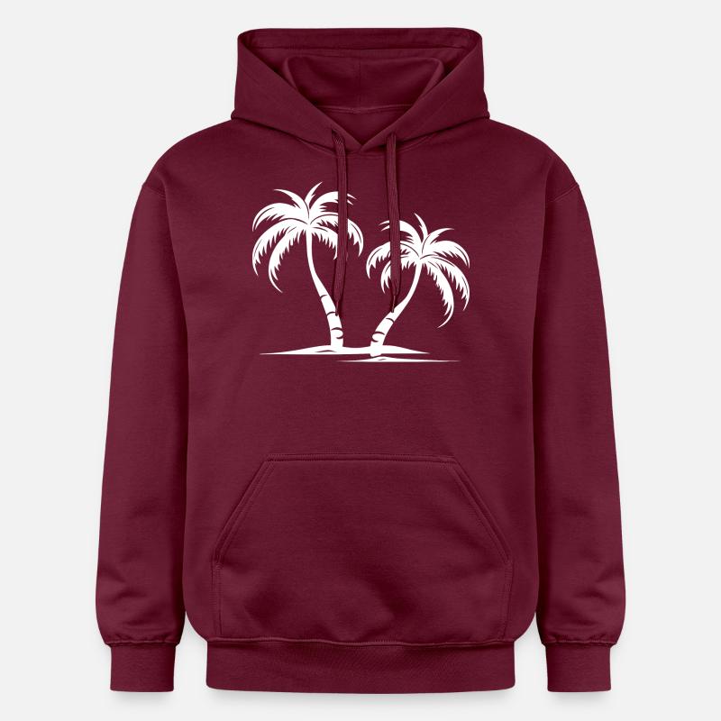 Île Palm - Sweat à capuche Softstyle® Gildan Unisexe - maroon