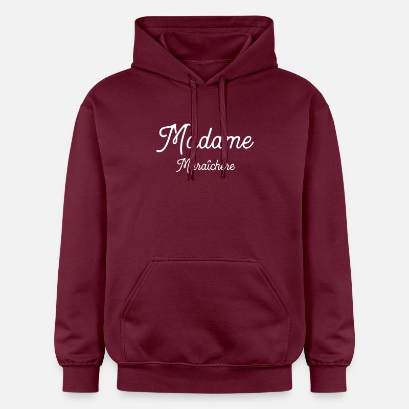 Madame Maraîchère cadeau - Sweat à capuche Softstyle® Gildan Unisexe - maroon