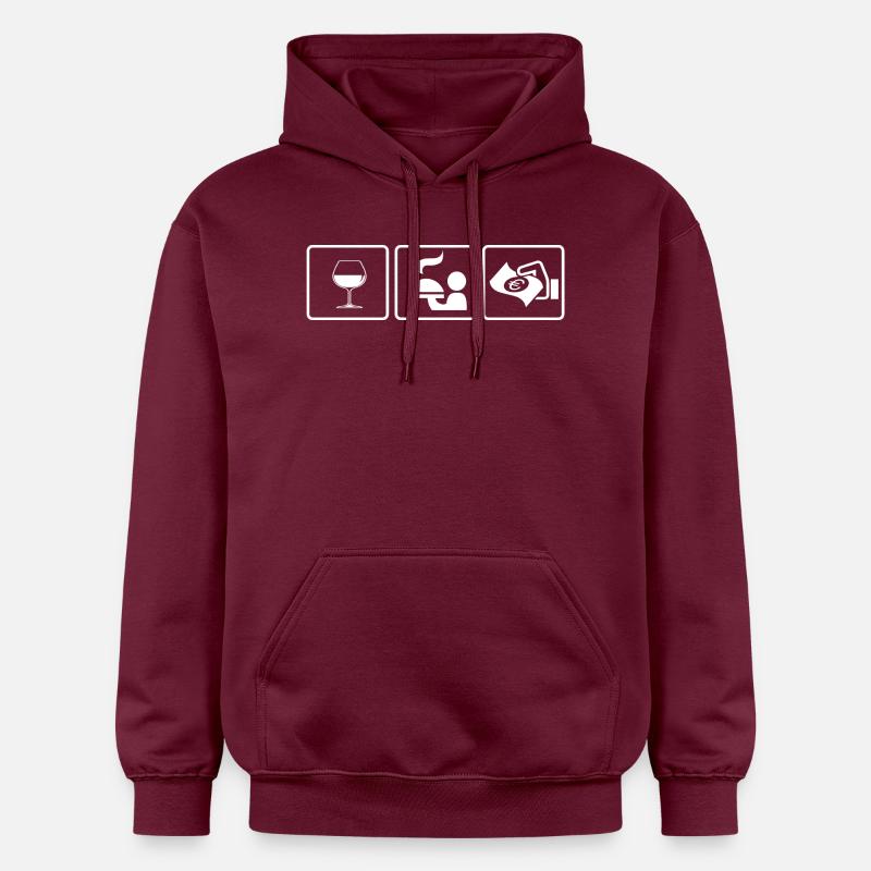 Kellner oder Kellnerin? Die Geschenkidee - Gildan Unisex Softstyle® Midweight Hoodie - Maroon