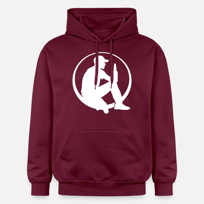 Bouteille de bière Boire - Sweat à capuche Softstyle® Gildan Unisexe - maroon