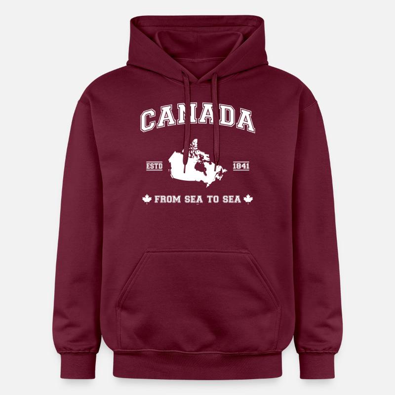 Canada map - Sweat à capuche Softstyle® Gildan Unisexe - maroon