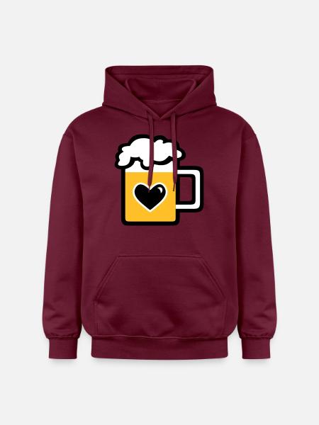 Mass Bier - Gildan Unisex Softstyle® Midweight Hoodie - Maroon