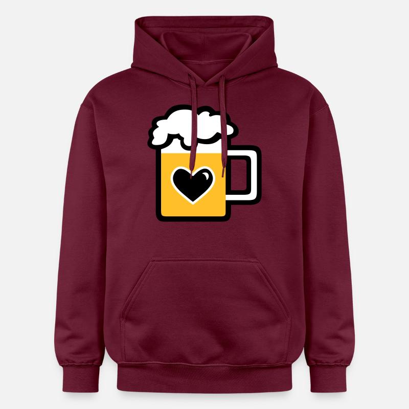 Litres de bière - Sweat à capuche Softstyle® Gildan Unisexe - maroon