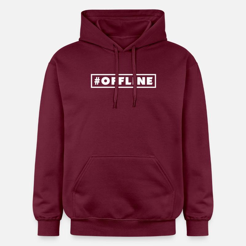 #OFFLINE - Sweat à capuche Softstyle® Gildan Unisexe - maroon