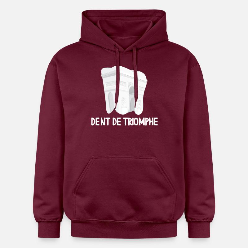 Dent De Triomphe - Sweat à capuche Softstyle® Gildan Unisexe - maroon