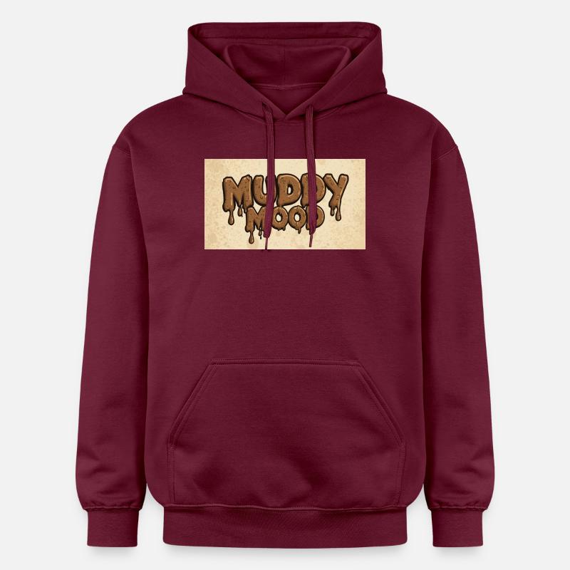 Conception de lettrage d’ambiance boueuse - Sweat à capuche Softstyle® Gildan Unisexe - maroon