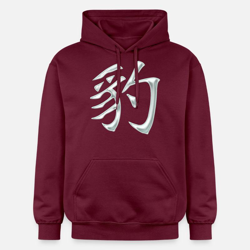 Panthère / Léopard (personnage japonais) - Sweat à capuche Softstyle® Gildan Unisexe - maroon