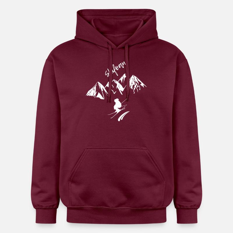 ski - Sweat à capuche Softstyle® Gildan Unisexe - maroon