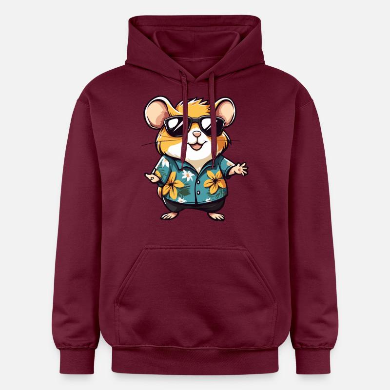 Hamster Funny Summer - Sweat à capuche Softstyle® Gildan Unisexe - maroon