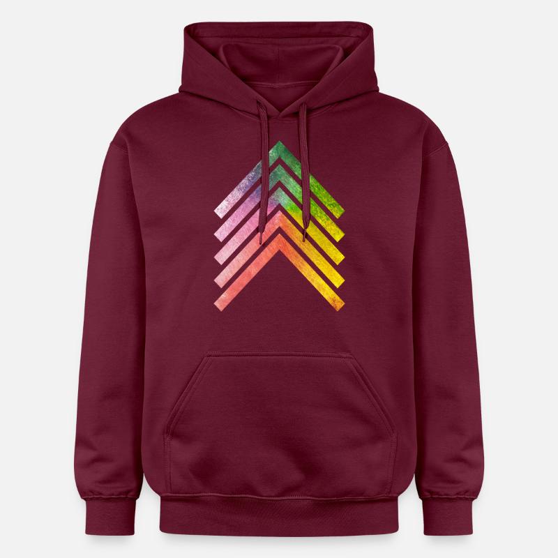 Flèche V1 - Sweat à capuche Softstyle® Gildan Unisexe - maroon