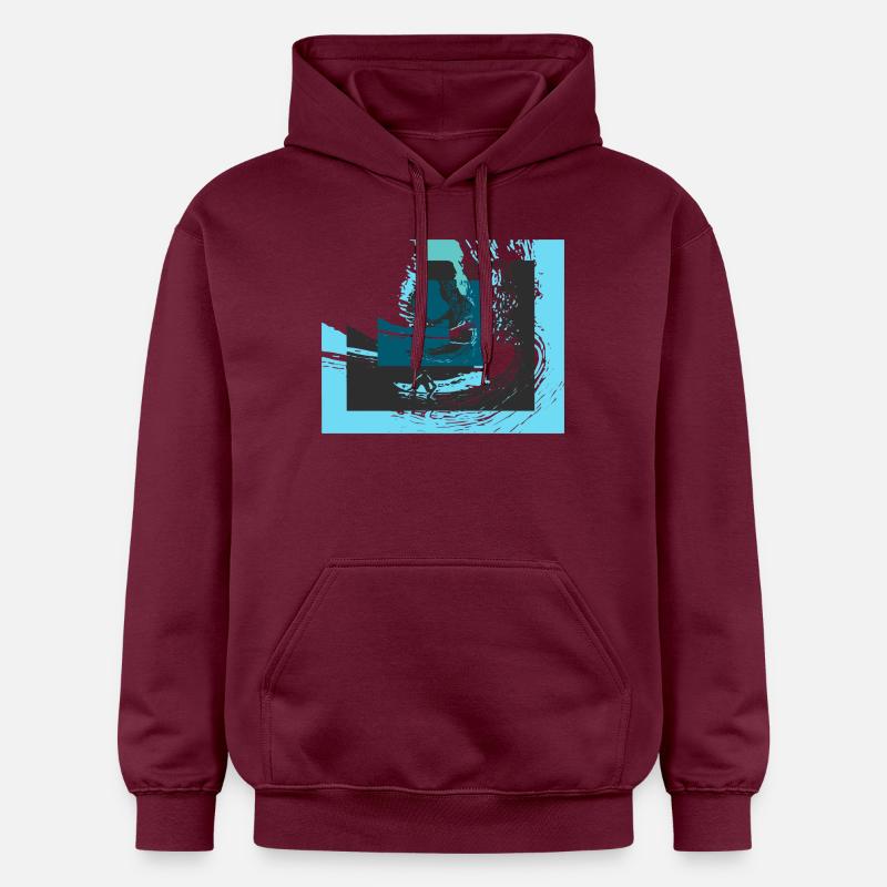 vagues - Sweat à capuche Softstyle® Gildan Unisexe - maroon