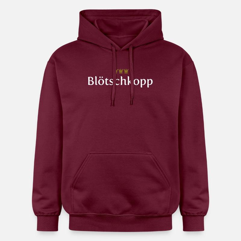 Blötschkopp (Köln / Kölsch / Carnaval) - Sweat à capuche Softstyle® Gildan Unisexe - maroon