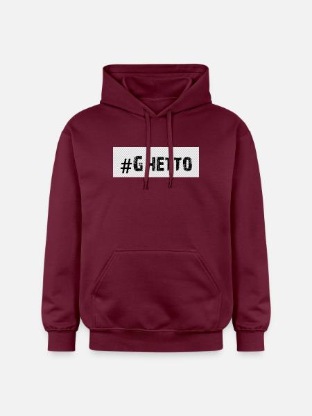 Ghetto - Gildan Unisex Softstyle® Midweight Hoodie - maroon